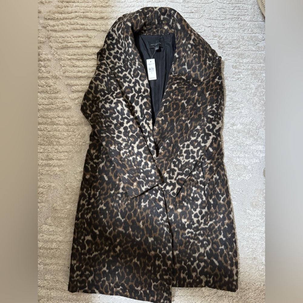 Brand New Anne Taylor leopard Coat